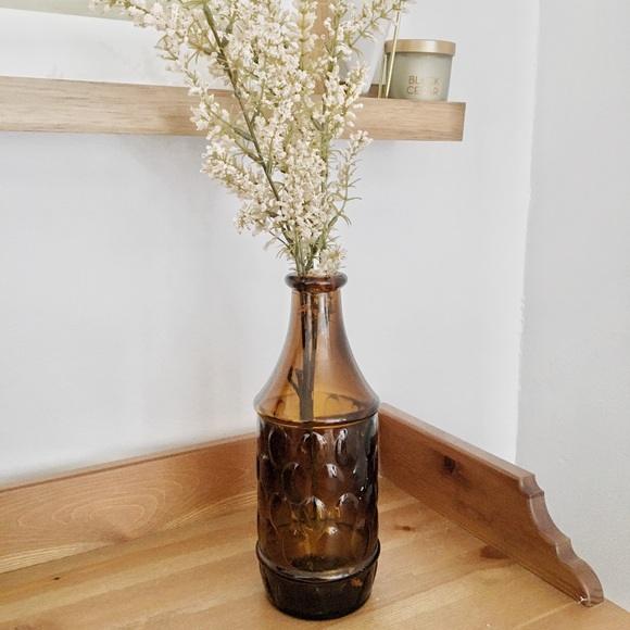 Amber Glass Vase - Picture 1 of 1